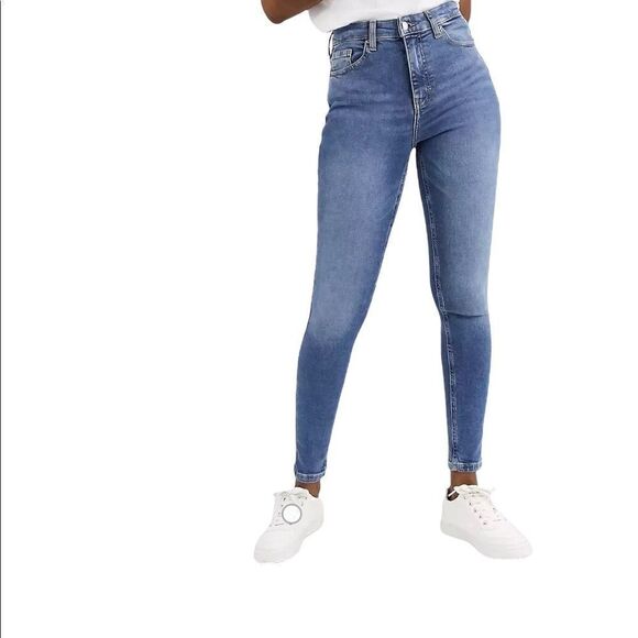 TopShop Jeans Jamie High Waisted Skinny US Sz 4 NWT - Picture 3 of 10